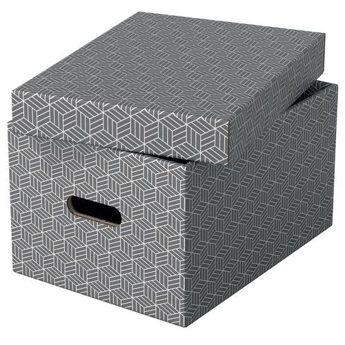Boîtes de rangement Esselte Home, format M, gris, x3 - Image 2