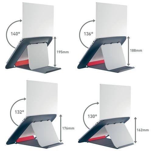 Support ordinateur portable réglable, Leitz Ergo Cosy, gris - Image 5