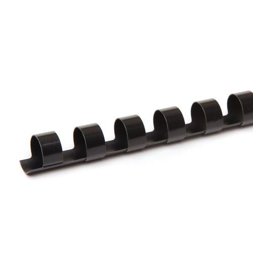 Peigne à relier 6 mm (100 pièces) - Noir - Image 2