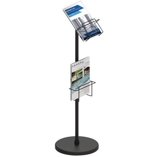 Support additionnel pour porte brochures A4 en acier noir - Manutan - Image 4