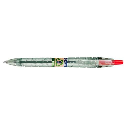 Stylo bille rétractable B2P Ecoball - rouge - Image principale
