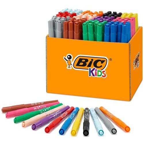 Classpack 144 feutres Visacolor Bic pointe large ogive - Image principale