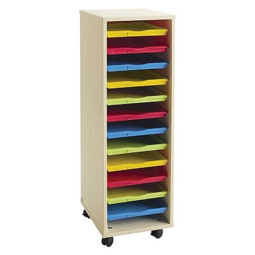 Lot de 4 plateaux d'activités multicolores - Image 2