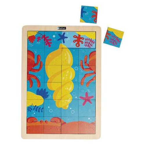 Puzzle bois - le crabe et le coquillage (24 p) - Image 2
