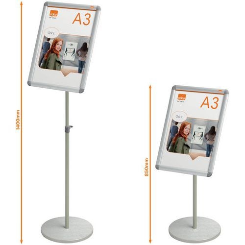 Stand d'exposition pouir porte-affiche clipsable Nobo Format A3 - Image 3