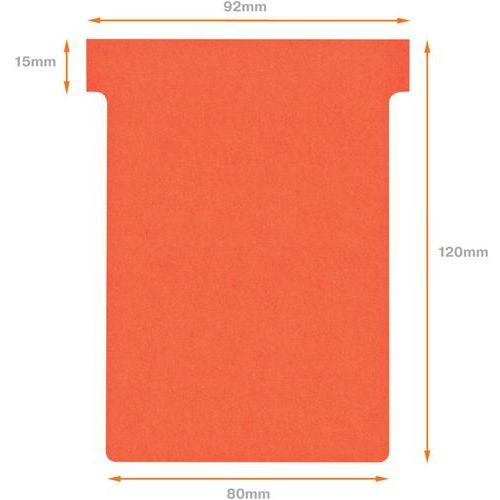 Lot de 100 Fiches T Nobo Indice 3 rouges - Image 3