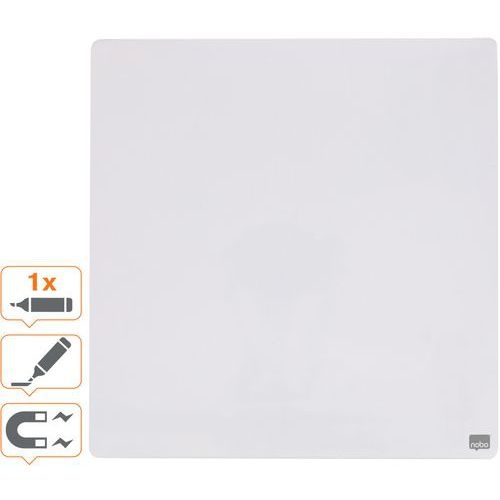 Tableau mémo carré magnétique - 360 x 360 mm - blanc - Nobo - Image 4