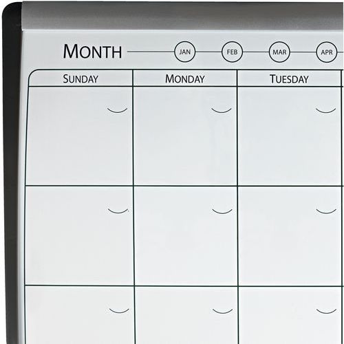 Tableau magnétique mensuel -  mixte - 85x430 mm - Nobo - Image 2