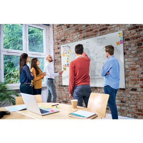 Tableau Blanc émaillé magnétique écran large - 55" -  Nobo - Image 5