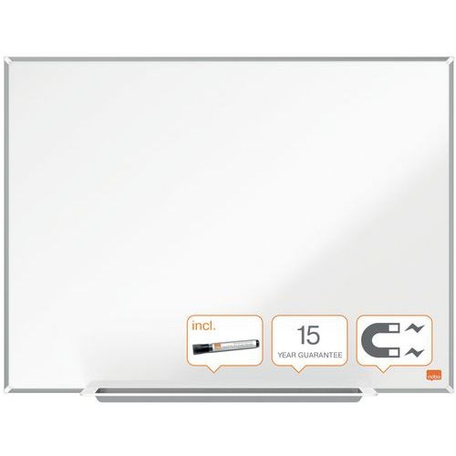Tableau blanc - acier laqué - 600 x 450 mm -  Nobo - Image 2