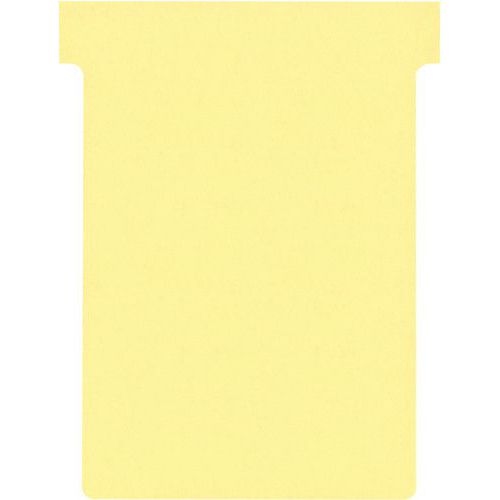 Lot de 100 Fiches T Nobo Indice 3 jaunes - Image principale