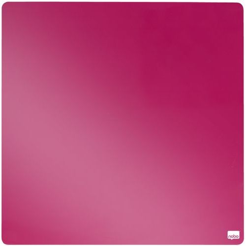 Tableau mémo carré magnétique - 360 x 360 mm - rose- Nobo - Image principale