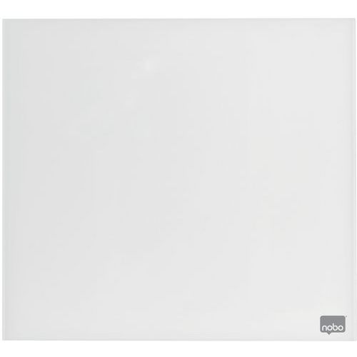 Tableau mémo magnétique en verre - 450 x450 mm -blanc - Nobo - Image principale