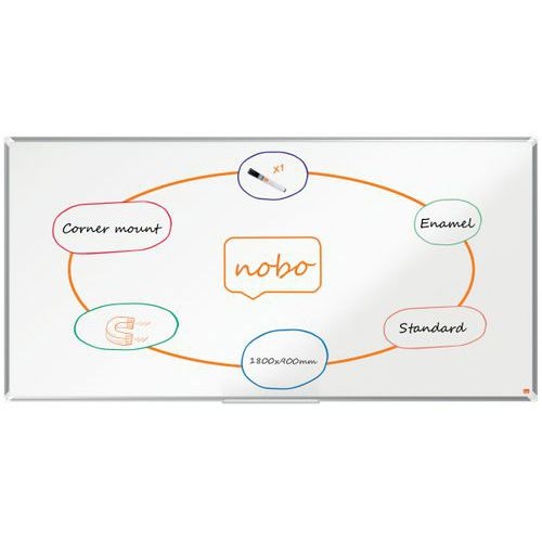 Tableau émaillé Premium Plus - 1800 x 900 mm - Nobo - Image principale
