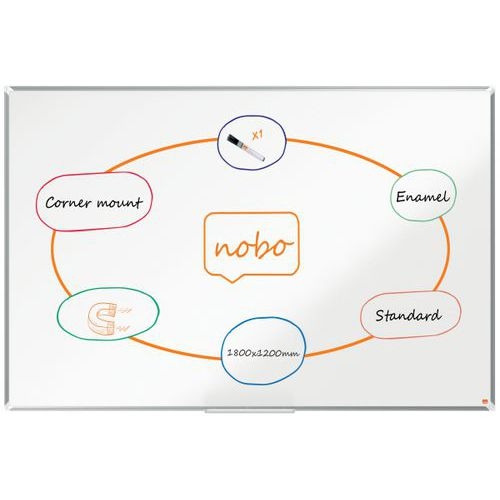 Tableau émaillé Premium Plus - 1800 x 1200 mm - Nobo - Image principale