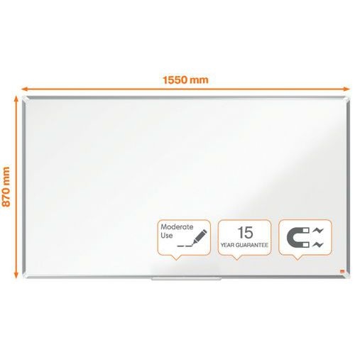 Tableau blanc acier laqué Nano Clean -  70" - Nobo - Image 4