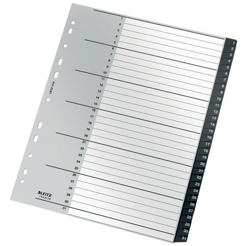 Lot de 10 Intercalaires  Re:Cycle - numérique 1 à 31 -  Leitz - Image principale