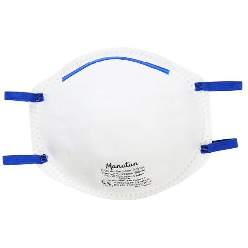 20 Demi-masques respiratoires coque à usage unique FFP2 Sans soupape - Image 7