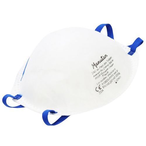 20 Demi-masques respiratoires coque à usage unique FFP2 Sans soupape - Image 8