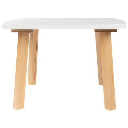 Table basse Woody 60 x 60 cm plateau décor Brun - Image 3