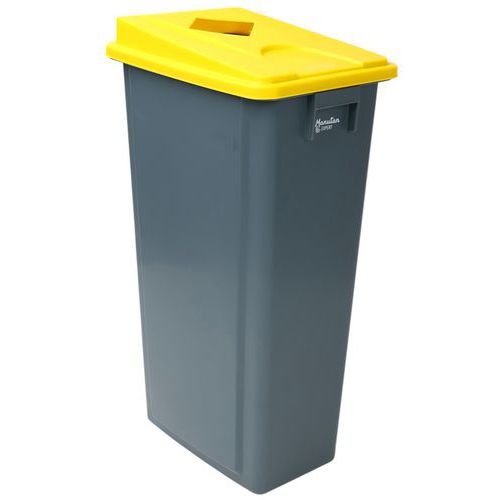 Poubelle et couvercle tri sélectif - 60 ou 80 L - Manutan Expert - Image 7