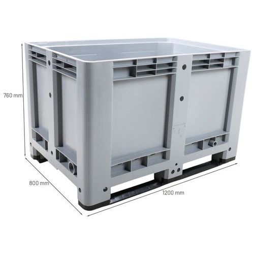 Caisse palette sur semelles Poids:34 kg Cap.:475 L - Image 3