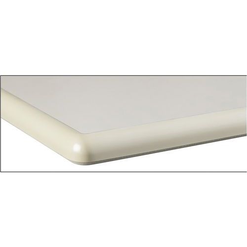 Plateau de table 130 x 50 cm revêtu stratifié beige chants surmoulés - Image 5