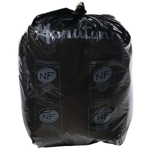Sac poubelle noir Lot de 500 Déchet léger - 30 et 50L - Manutan Expert - Image principale