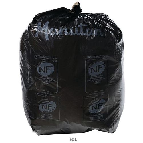 Sac poubelle noir Lot de 500 Déchet léger - 30 et 50L - Manutan Expert - Image 2