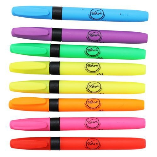 Pochette 8 stylos fluo Pichon assortis pointe biseautée - Image 4