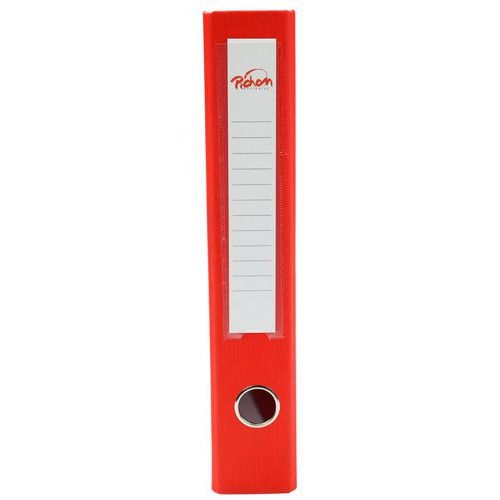 Classeur à levier plastique A4 dos: 50mm avec œillets de blocage - Rouge - Image 2