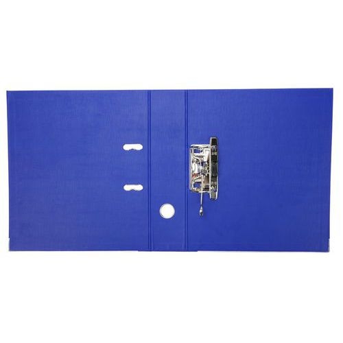 Classeur à levier plastique A4 dos: 50mm avec œillets de blocage - Bleu - Image 5