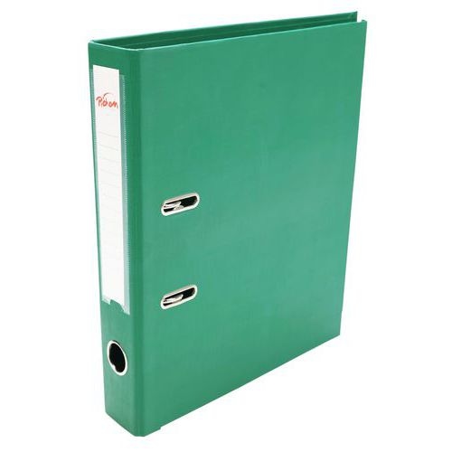 Classeur à levier plastique A4 dos: 50mm avec œillets de blocage - Vert - Image principale