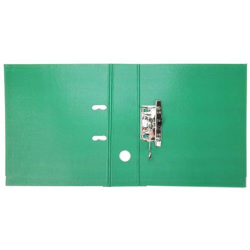 Classeur à levier plastique A4 dos: 50mm avec œillets de blocage - Vert - Image 3