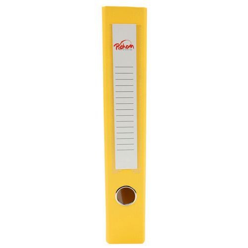 Classeur à levier plastique A4 dos: 50mm avec œillets de blocage - Jaune - Image 6