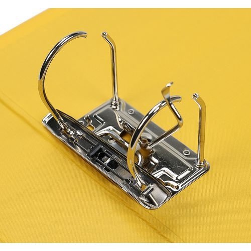 Classeur à levier plastique A4 dos: 50mm avec œillets de blocage - Jaune - Image 4