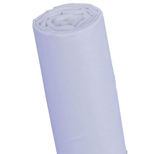 Drap housse uni 120 x 200 cm coloris blanc - Image principale
