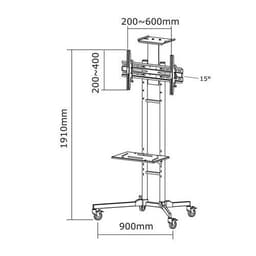 Support mobile PLASMA-M1700E pour écran jusqu'à 70" - Neomounts - Image 8