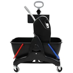 Chariot de lavage 2 x 15 L avec bac produit Presse et Poignée latérale - Image 6