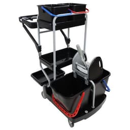 Chariot de nettoyage avec porte-sac - 4 seaux et 1 presse - Image 8