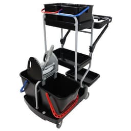 Chariot de nettoyage avec porte-sac - 4 seaux et 1 presse - Image 11