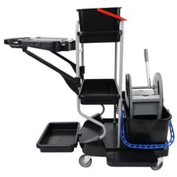 Chariot de nettoyage avec porte-sac - 4 seaux et 1 presse - Image 13
