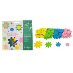 Pochette de 150 formes fleurs en feutrine adhésive - Image principale