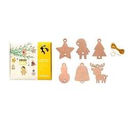 Assortiment 54 formes de Noel en bois (6 formes) - Image principale