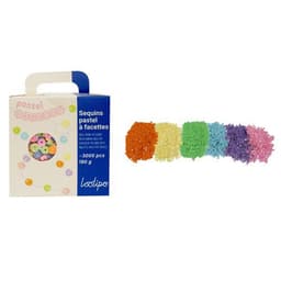 Sequins PASTEL 180 gr - 6 mm - 6 x 30 gr - 3000 pcs - Image principale