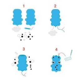 Mange soucis à coudre en feutrine croc'animals x3 - Image 3