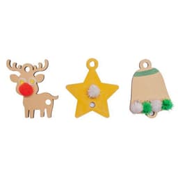 Assortiment 54 formes de Noel en bois (6 formes) - Image 2