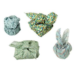 Coupon tissu 45,5x55 imprimés géométriques (lot de 4) - Image 2