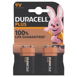 Lot de 2 Duracell Plus 100% 9V - 2 unités - Image principale