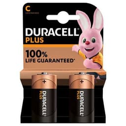 Lot de 2 Duracell Plus 100% C X2 - Image principale